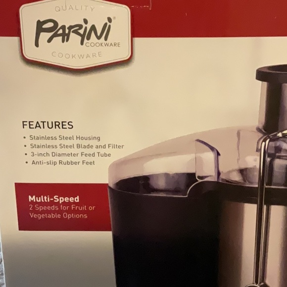 parini Kitchen Power Juicer Multi Speed New Never Used Still In Box